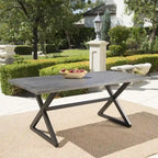Tavolo da pranzo da esterno Rolando in alluminio di Christopher Knight Home - 70.50L x 35.25W x 29.00H