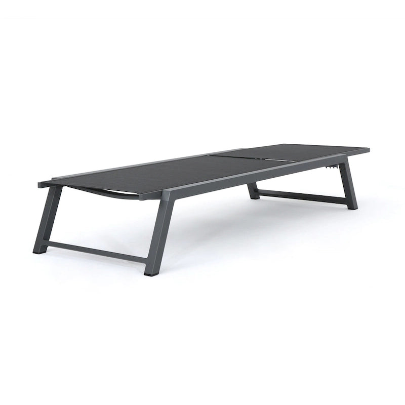 Myers Outdoor Aluminum Mesh Chaise Lounge (Set of 4) by Christopher Knight Home