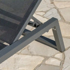 Myers Outdoor Aluminum Mesh Chaise Lounge (Set of 4) by Christopher Knight Home