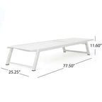 Myers Outdoor Aluminum Mesh Chaise Lounge (Set of 4) by Christopher Knight Home