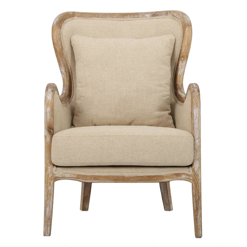 Poltrona Crenshaw Fabric Wing di Christopher Knight Home