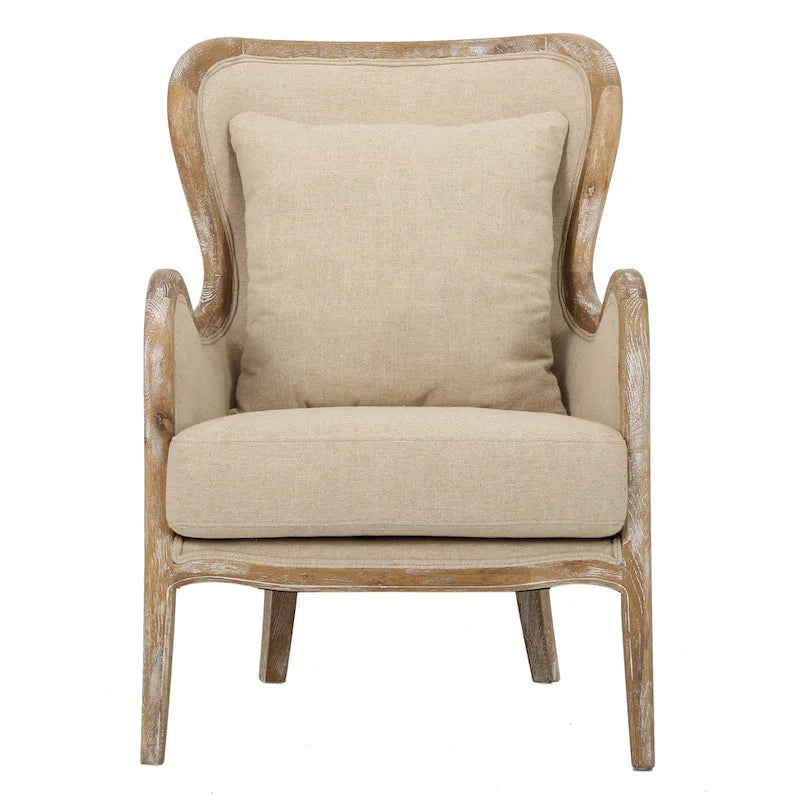 Poltrona Crenshaw Fabric Wing di Christopher Knight Home