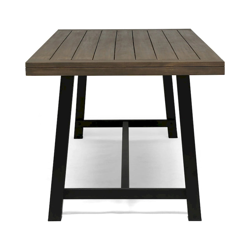 Set da pranzo da picnic da esterno in legno di acacia Carlisle di Christopher Knight Home