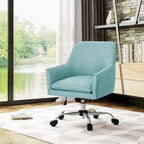 Johnson Mid Century Modern Fabric Home Office Chair with Chrome Base by Christopher Knight Home - N/A