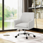 Johnson Mid Century Modern Fabric Home Office Chair with Chrome Base by Christopher Knight Home - N/A