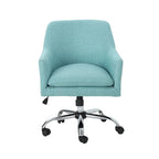 Johnson Mid Century Modern Fabric Home Office Chair with Chrome Base by Christopher Knight Home - N/A