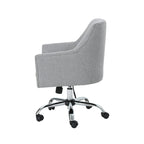 Johnson Mid Century Modern Fabric Home Office Chair with Chrome Base by Christopher Knight Home - N/A