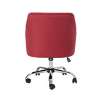 Johnson Mid Century Modern Fabric Home Office Chair with Chrome Base by Christopher Knight Home - N/A