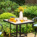 MAISON ARTS 3/5-Piece Patio Swivel High Back Bar Stools Set