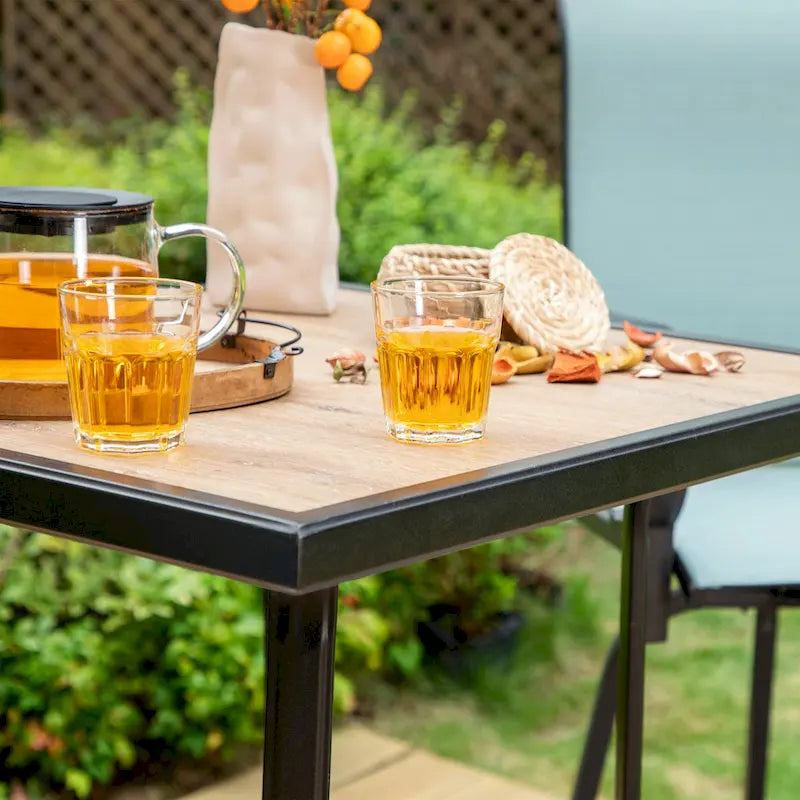 MAISON ARTS 3/5-Piece Patio Swivel High Back Bar Stools Set