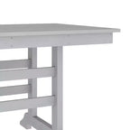 Set da pranzo Adirondack Emma e Oliver 7 pz con tavolo rettangolare 72" da interni/esterni in HDPE riciclato e 6 sedie con portabicchieri