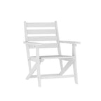 Flash Furniture Tolleson Commercial 7 Piece Adirondack Dining Set with 72 Rectangle Indoor/Outdoor Recycled HDPE Table and 6 Chairs with Cupholders