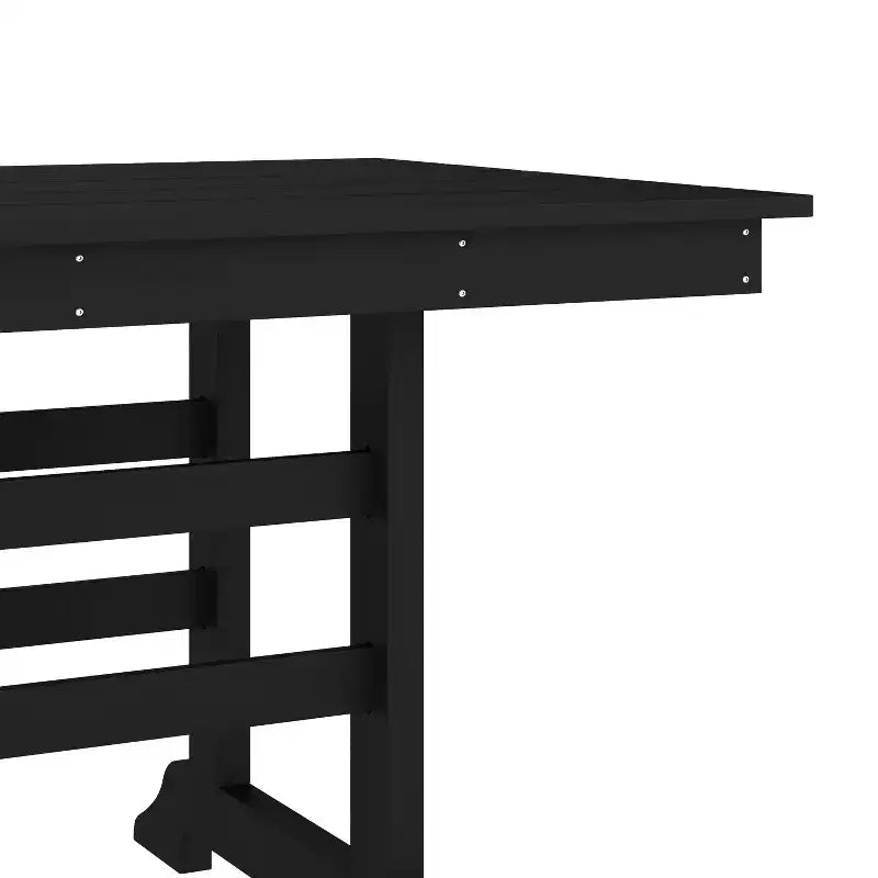 Merrick Lane Set 7 pz Adirondack Tavolo e Sedie con Portabicchieri Pieghevoli in HDPE Riciclato