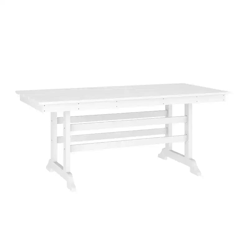 Merrick Lane Set 7 pz Adirondack Tavolo e Sedie con Portabicchieri Pieghevoli in HDPE Riciclato