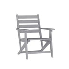 Merrick Lane Set 7 pz Adirondack Tavolo e Sedie con Portabicchieri Pieghevoli in HDPE Riciclato