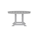 Flash Furniture Tolleson Set da Pranzo Commerciale Adirondack 5 Pezzi con Tavolo Rotondo da 48 Interno/Esterno in HDPE Riciclato e 4 Sedie con Portabicchieri