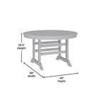 Tavolo e sedie Adirondack Merrick Lane 5 pz con portabicchieri a scomparsa in HDPE riciclato