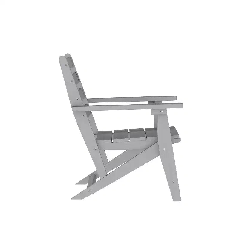 Tavolo e sedie Adirondack Merrick Lane 5 pz con portabicchieri a scomparsa in HDPE riciclato