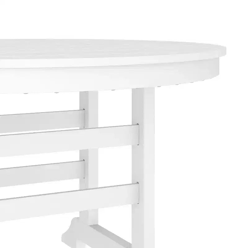 Tavolo e sedie Adirondack Merrick Lane 5 pz con portabicchieri a scomparsa in HDPE riciclato