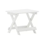 Emma and Oliver Set 3 Pezzi per Interni/Esterni con 2 Lettini Adirondack Regolabili in Poliresina con Portabicchieri Girevoli e Tavolino Pieghevole