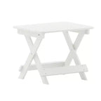 Emma and Oliver Set 3 Pezzi per Interni/Esterni con 2 Lettini Adirondack Regolabili in Poliresina con Portabicchieri Girevoli e Tavolino Pieghevole
