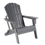 Patio Chairs, Oversized Folding HDPE Adirondack Chairs with Weather Resistant, Outdoor Lawn Chair for Patio, Garden