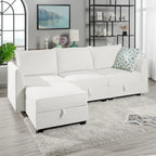 Modern DIY Collection - Convertible Modular Sectional Sofa - Linen Sofa Couch for Living Room Apartment Office