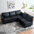 Modern DIY Collection - Convertible Modular Sectional Sofa - Linen Sofa Couch for Living Room Apartment Office