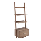 Convenience Concepts American Heritage Ladder Bookshelf with File Drawer