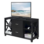 Convenience Concepts Oxford Deluxe 2 Drawer TV Stand with Shelves for TVs up to 55 Inches