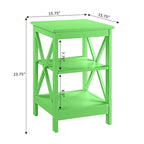 Convenience Concepts Oxford End Table with Shelves