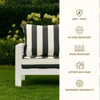Honeycomb Outdoor Edisto Seat - Oak Aluminum Chair: Weather Resistant Modular Patio Lounge Furniture