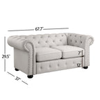 Divanetto Chesterfield "Tufted" Corvus Aleksis