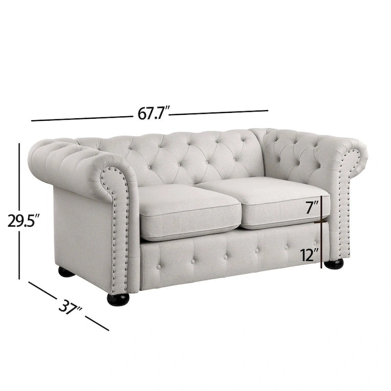 Divanetto Chesterfield "Tufted" Corvus Aleksis