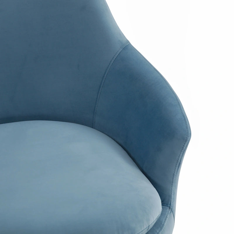 SAFAVIEH Couture Citine Velvet Swivel Accent Chair - 31.1 W x 32.3 L x 29.5 H - 31.1 W x 32.3 L x 29.5 H