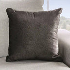 Bule Transitional Light Grey Fabric Upholstered Nailhead Trim Sofa with Pillows by Furniture of America