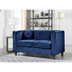 Arvilla Velvet Kitts Classic Chesterfield Living Room Set