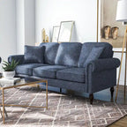Igny Traditional Chenille Upholstered Rolled Arms Sofa by Furniture of America