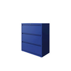 Hirsh 36 pollici di larghezza, 3 cassetti, Serie HL8000, Blu classico