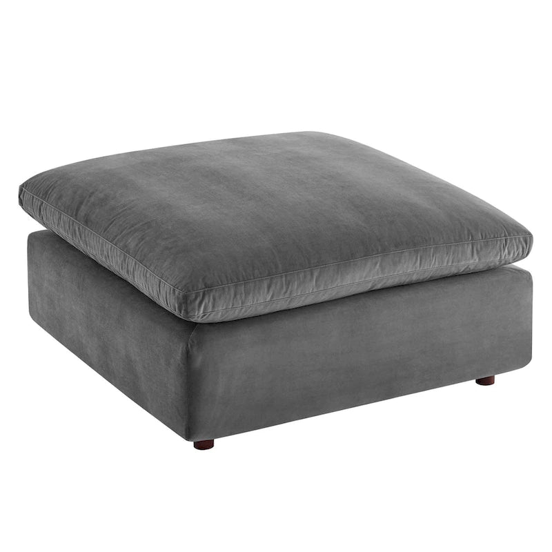 Commix Down Filled Overstuffed Velvet 7-Piece Sectional Sofa