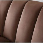 Fabric Upholstered Channel Back Living Room Convertible Sofabed