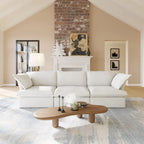 Velvet Sectional Sofa Modern Upholstered Couch Sofa for Living Room