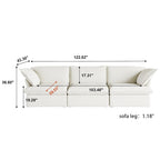 Velvet Sectional Sofa Modern Upholstered Couch Sofa for Living Room