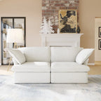 Velvet Sectional Sofa Modern Upholstered Couch Sofa for Living Room