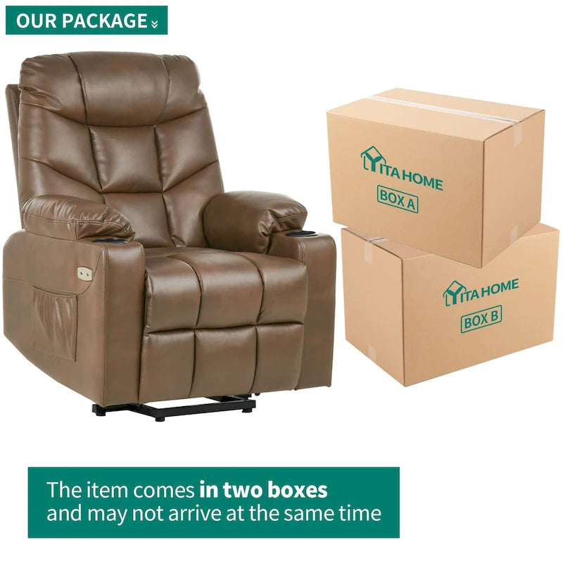 Modern Massage and Heating Recliner Sofa Chair