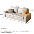 JASIWAY Modern Upholstered Loveseat Sleeper Sofa Bed with Storage
