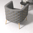 SEYNAR Mid-Century Modern Velvet Round Accent Chair for Living Room