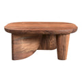 Aurelle Home Rustic Solid Acacia Wood Coffee Table