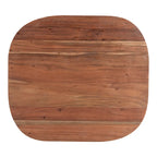 Aurelle Home Rustic Solid Acacia Wood Coffee Table