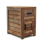 Anaisha Rustic Warm Natural Tone 23-inch Solid Wood Storage Side Table by Furniture of America